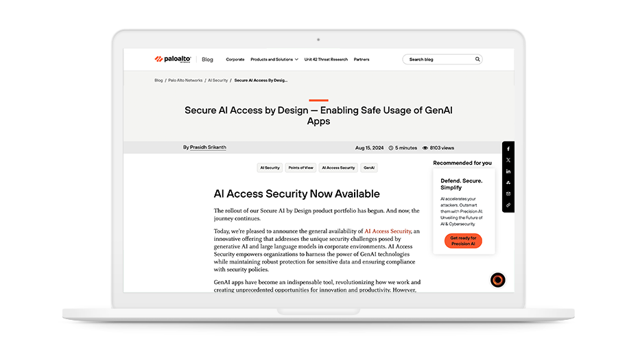 Secure AI Access by Design — Enabling Safe Use of GenAI Apps