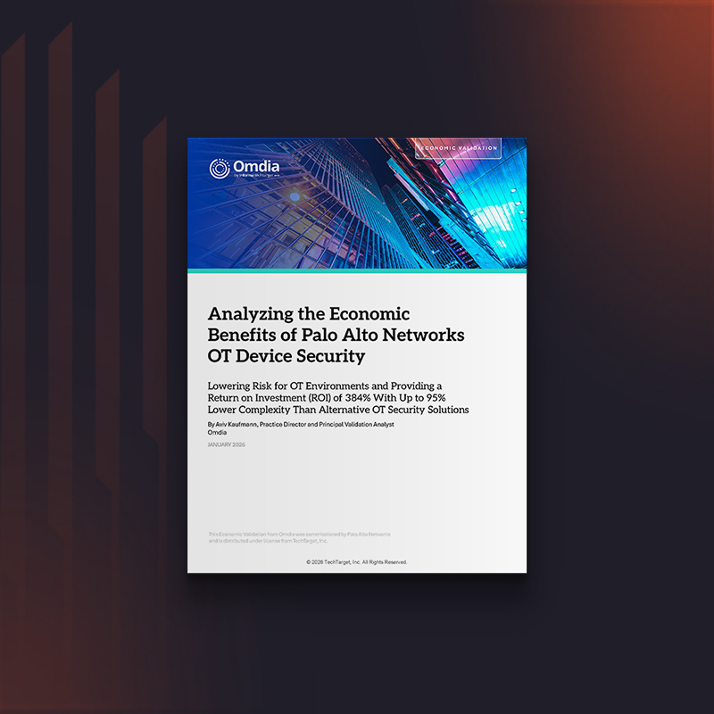 Omdia: Analyzing the Economic Benefits of Palo Alto Networks OT Device Security